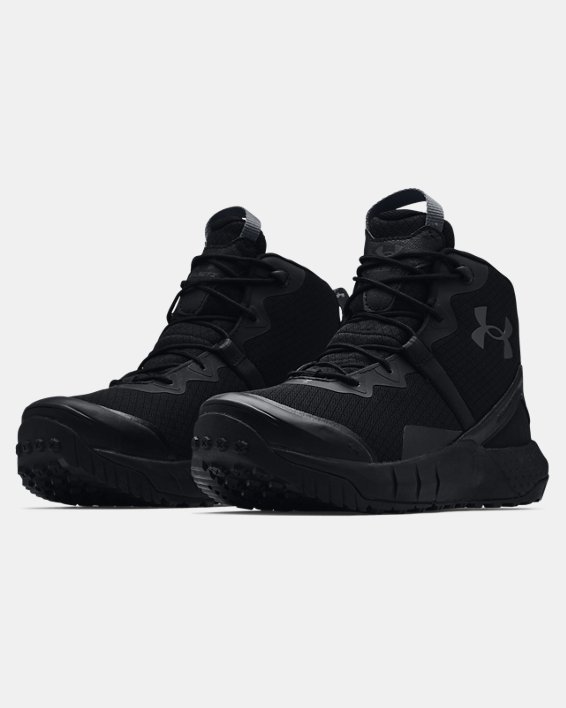 Men's UA Micro G® Valsetz Mid Wide (2E) Tactical Boots, Black, pdpMainDesktop image number 3